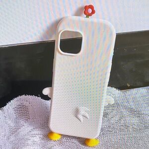 White Phone Case with Cute Design